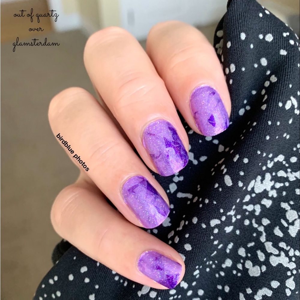 *Retired* Color Street: Out of Quartz | Purple Amethyst Glitter Jewel Stone